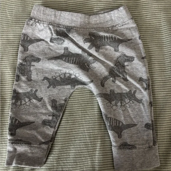 Gray and Green Dinosaur Baby Outfit Set - Picture 5 of 7